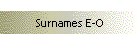 Surnames E-O